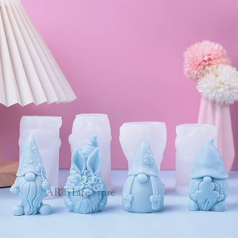 Soap Making For Beginners - Christmas Dwarf Silicone Candle Mold 3d