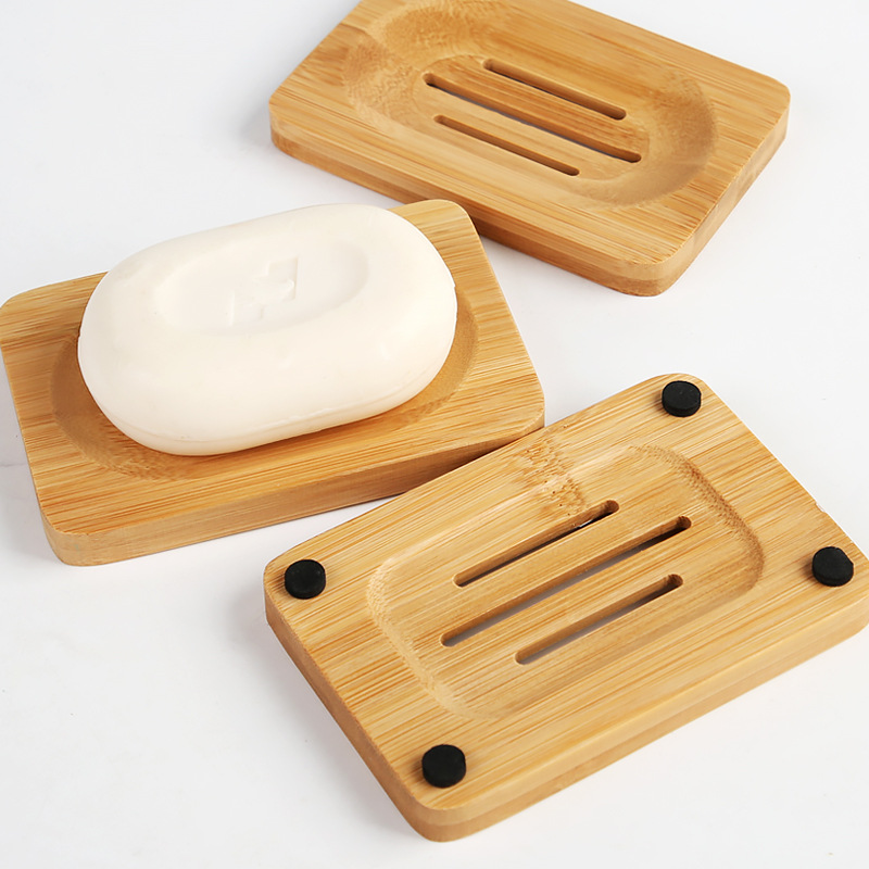 Soap Making Tray - 1 Pc Bamboo Wooden Soap Dish,