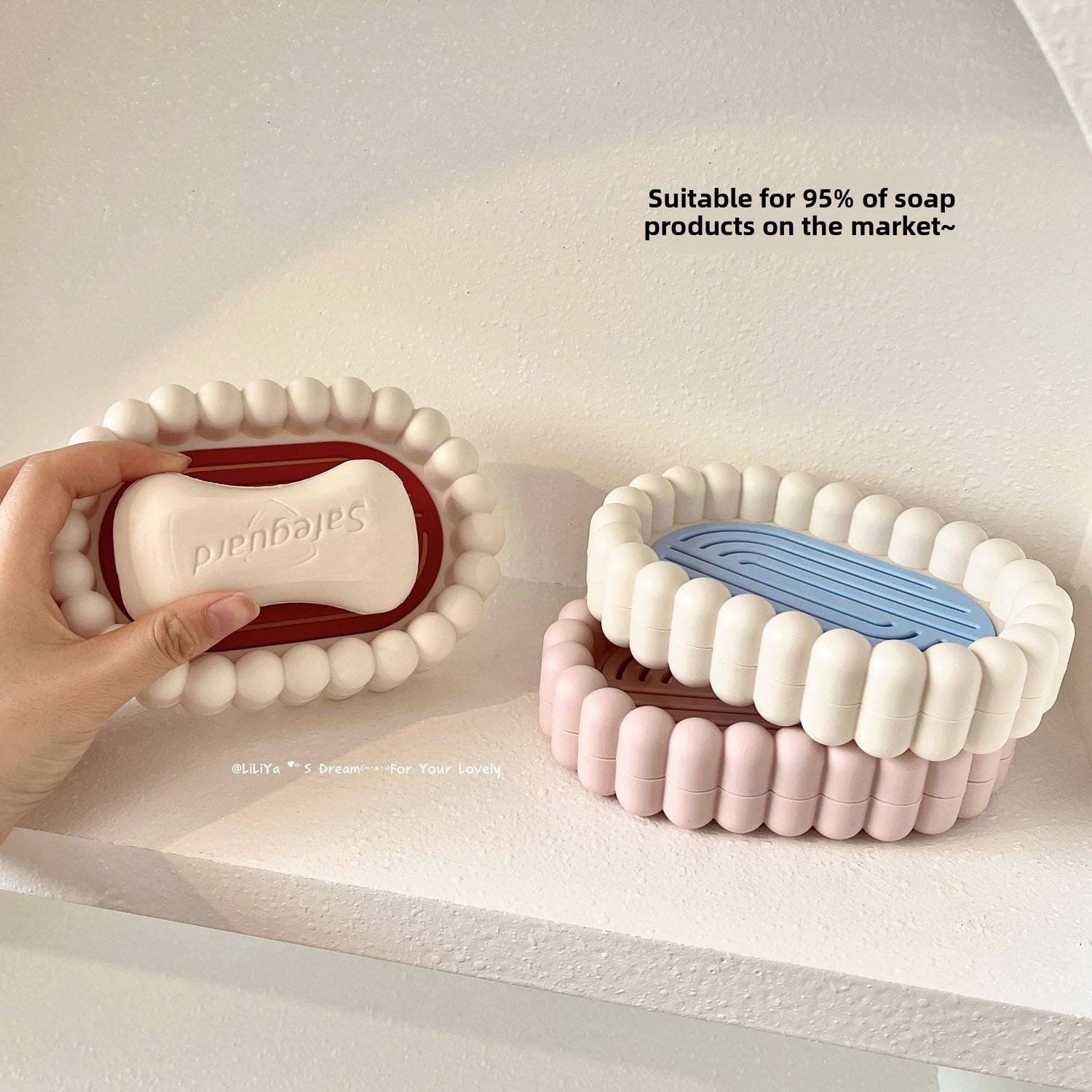 Soap Dish Draining - Bathroom Soap Box Plastic Soap Dish