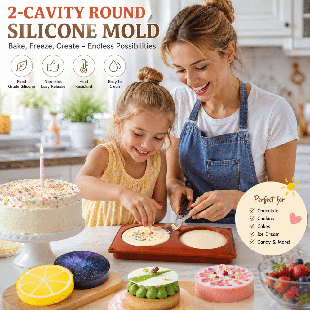 Soap Making Line - Cylinder Shaped Silicone Baking Mold Large