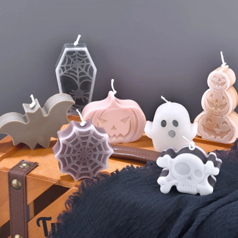 Soap Making Gel - Halloween Ornaments Pumpkin Silicone Candle Mold