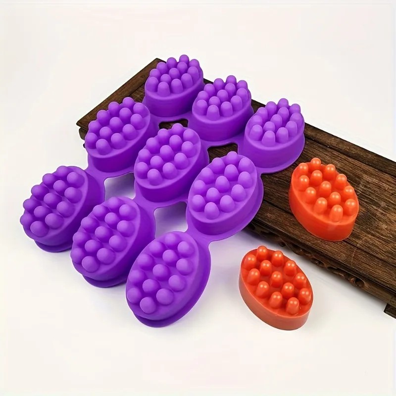 Soap Making Gel - 1/3PCS-3D Handmade Silicone Soap Mold Massage