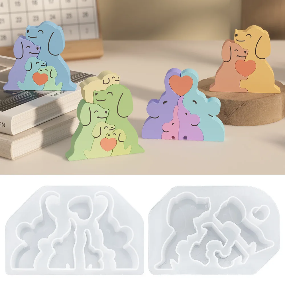 Soap Making For Beginners - Animals Family Love Hug Silicone Candle