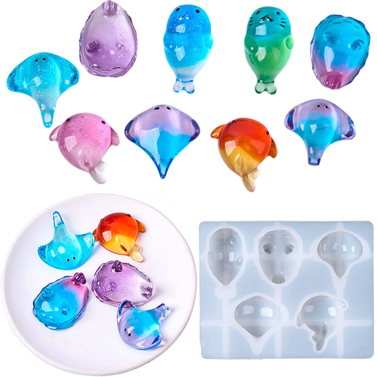 Soap Making Ins - 3D Healing Kawaii Manta Ray Whale