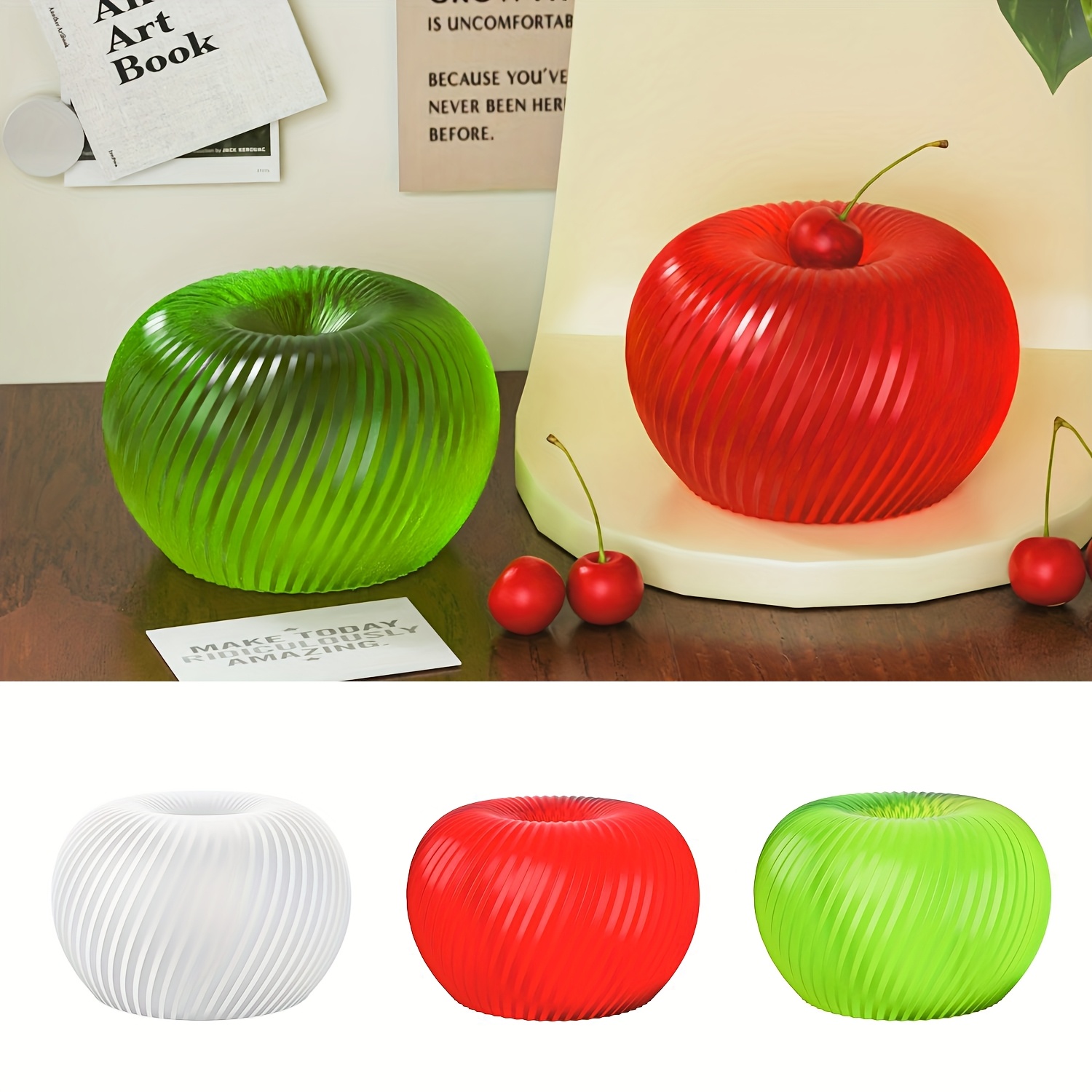 Soap Making Ins - A trendy red apple silicone mold