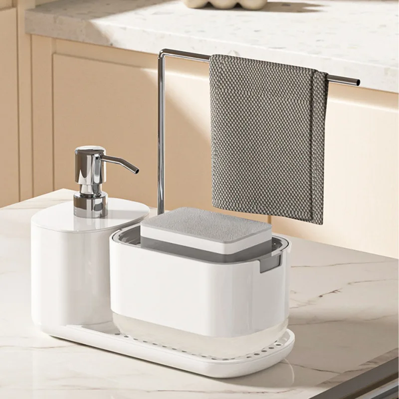 Soap Making Tray - Soap Dispenser With Sponge Holder Cleaning