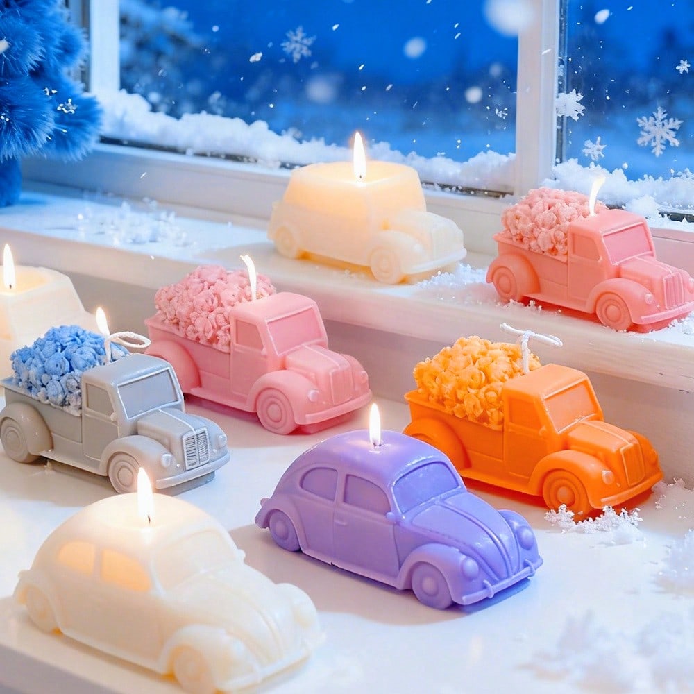 Soap Making For Beginners - Multi Style Styling Car Silicone Candle