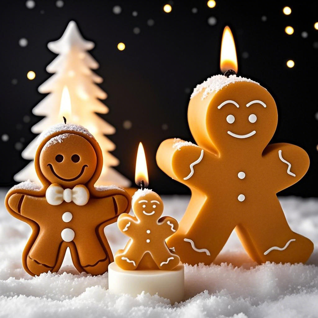 Soap Making For Beginners - DIY Cartoon Gingerbread Man Silicone Candle