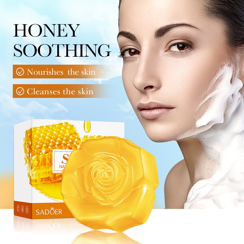 1Pcs Honey Handmade Soap Clean - Soap Making Olive Oil ulasan dan harga