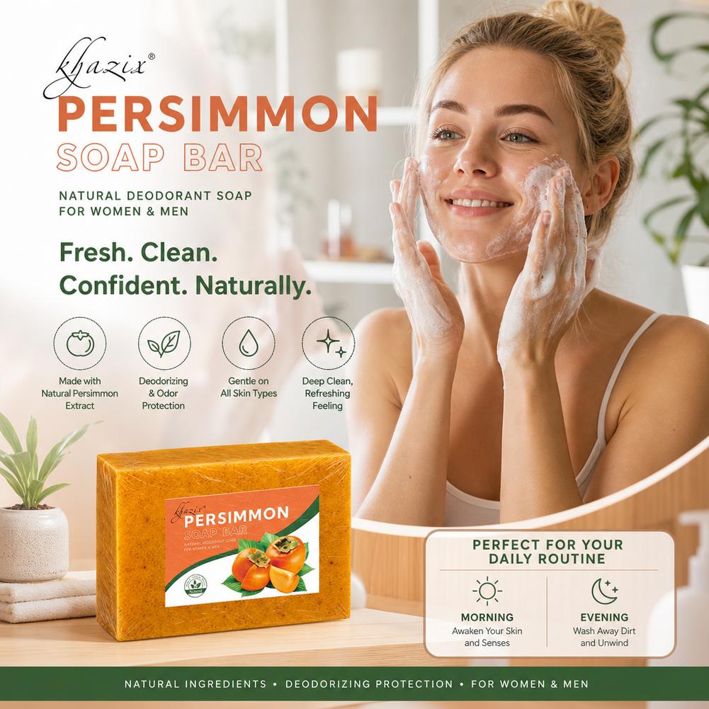 1/2/3pcs Persimmon Soap Bar Na - Soap Making Olive Oil ulasan dan harga