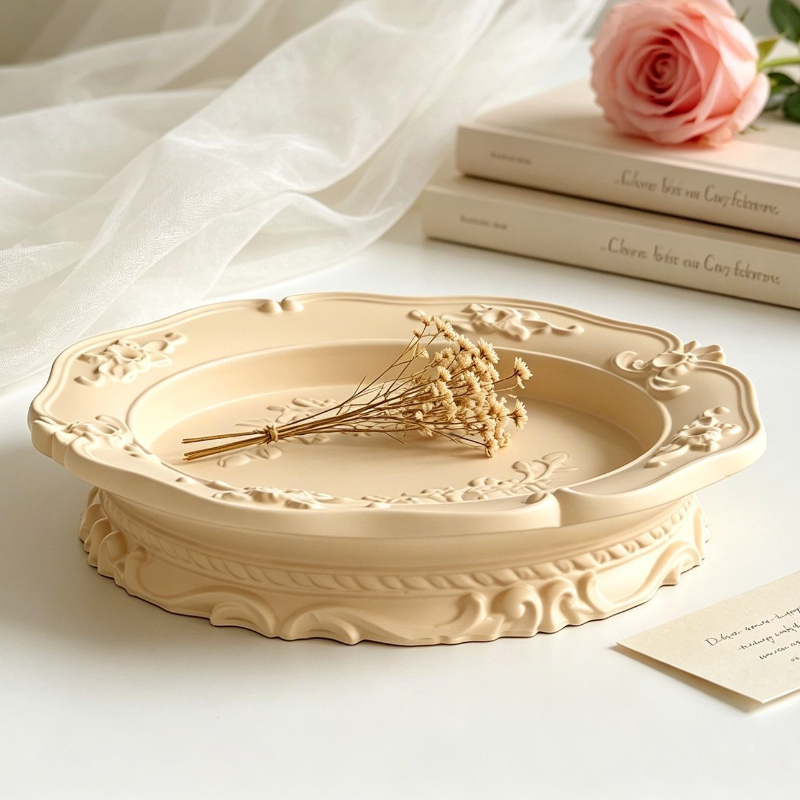 Elegant Vintage Baroque Lace S - Soap Making Tray ulasan dan harga