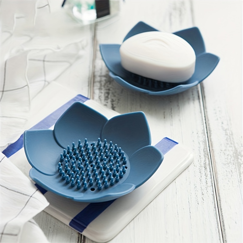 Soap Box Lotus Shape Non-slip  - Soap Dish Draining ulasan dan harga