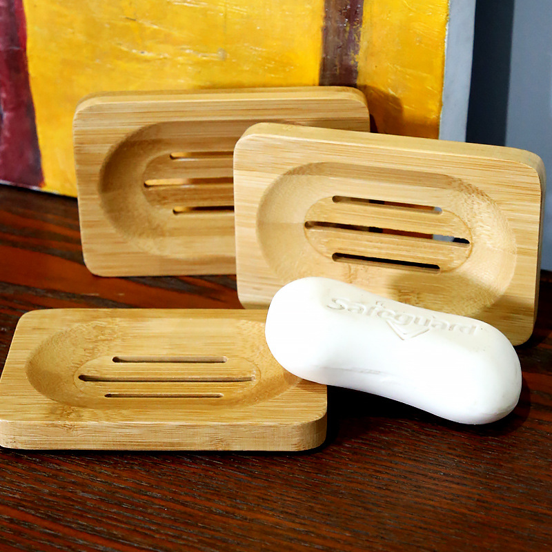 1 Pc Bamboo Wooden Soap Dish,  - Soap Making Tray ulasan dan harga