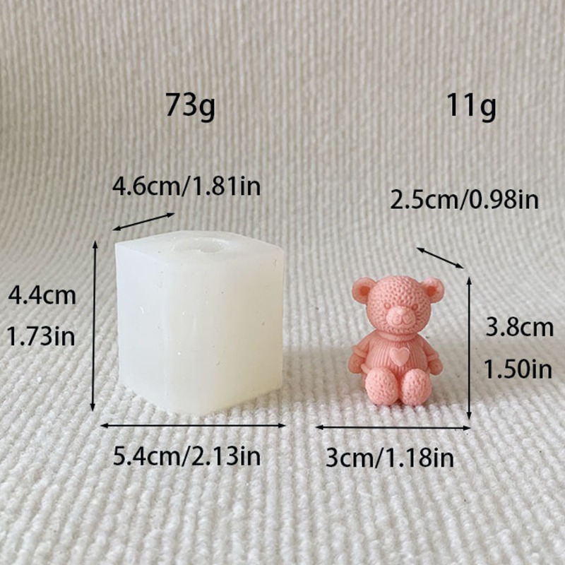 Mini Love Bear Candle Silicone - Soap Making For Beginners ulasan dan harga