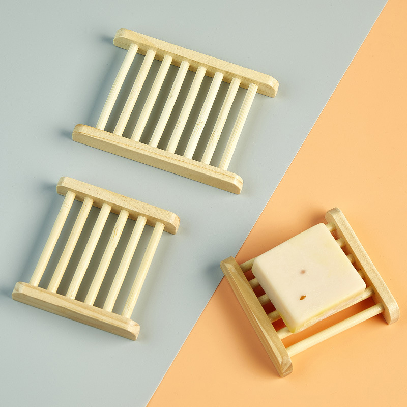 Wooden Soap Dishes Tray Bathro - Soap Dish Draining ulasan dan harga