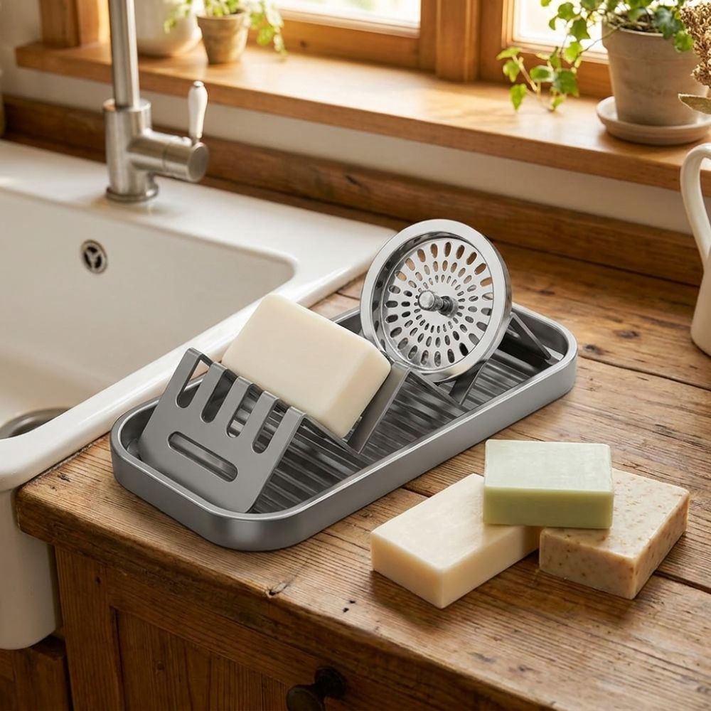 Waterproof W-Shaped Soap Rack  - Soap Making Tray ulasan dan harga