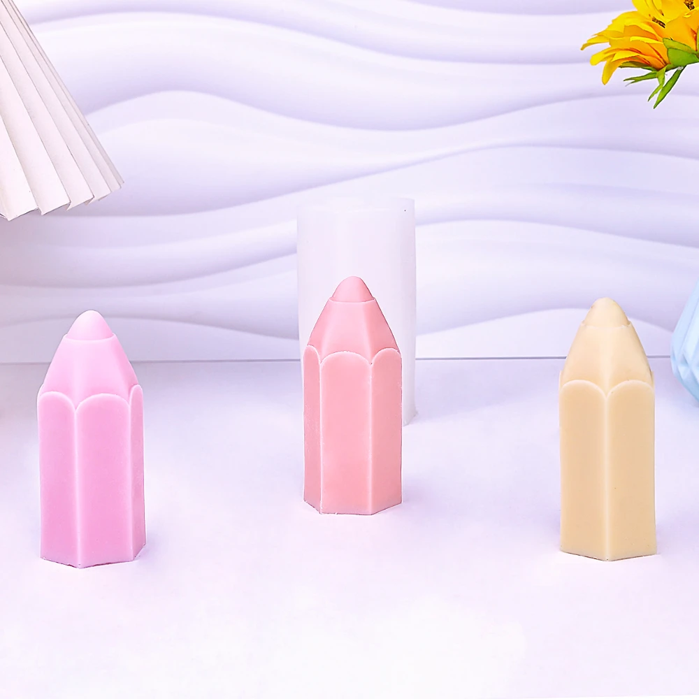 Pencil Shape Candle Silicone M - Soap Making In School ulasan dan harga
