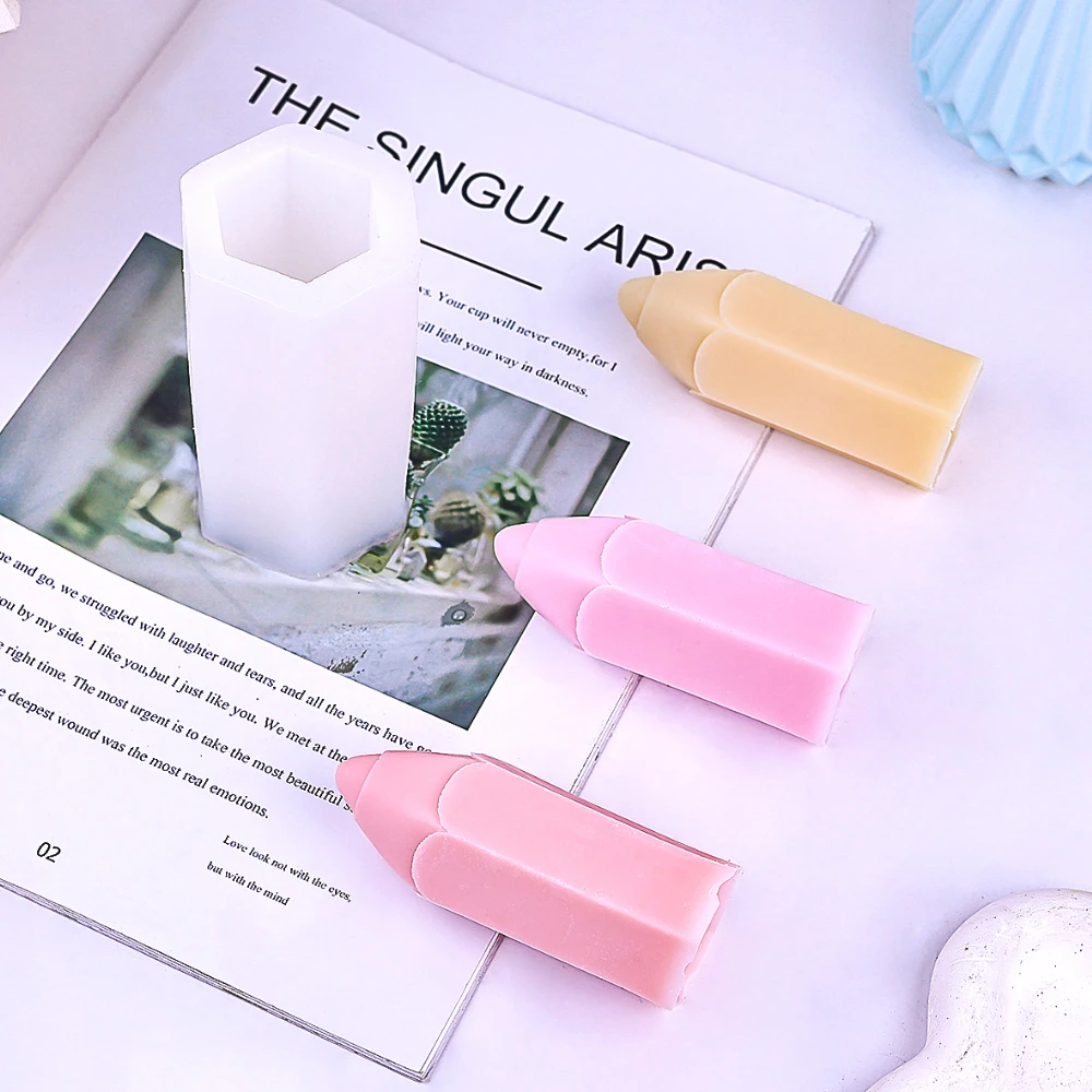Pencil Shape Candle Silicone M - Soap Making In School ulasan dan harga