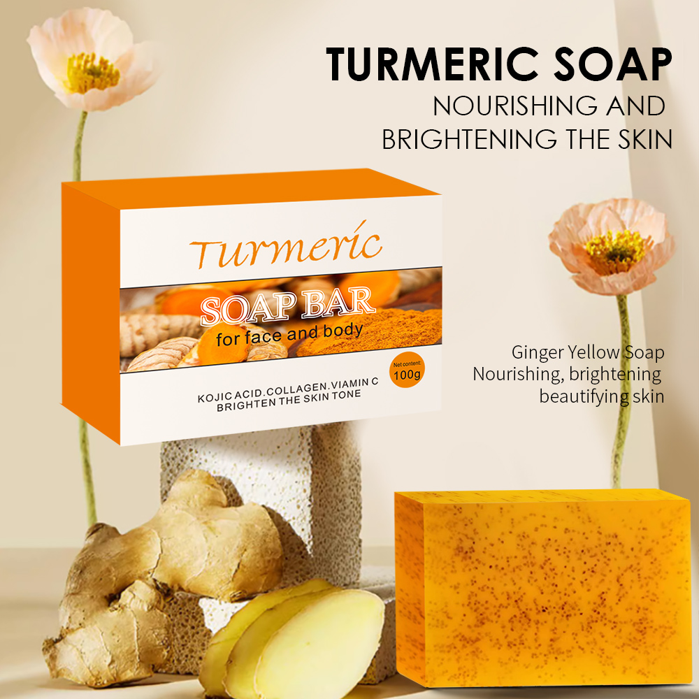 5Pcs Turmeric Soap Lemon Acids - Soap Making Olive Oil ulasan dan harga