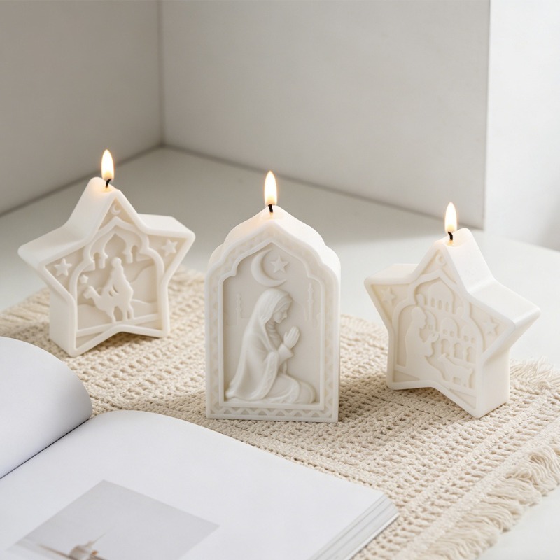 mosque candle mold soft star m - Soap Making Gel ulasan dan harga
