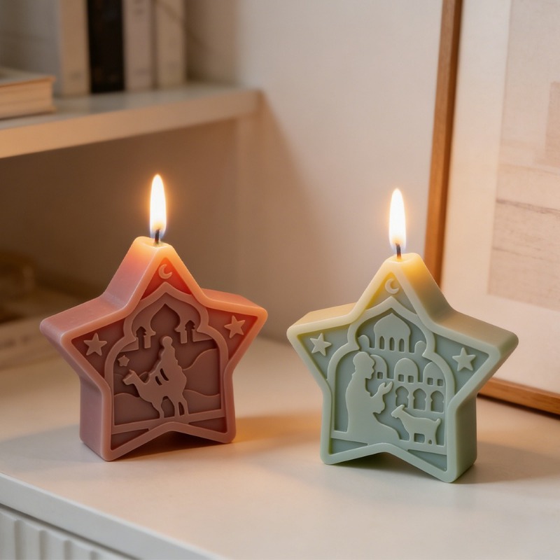 mosque candle mold soft star m - Soap Making Gel ulasan dan harga