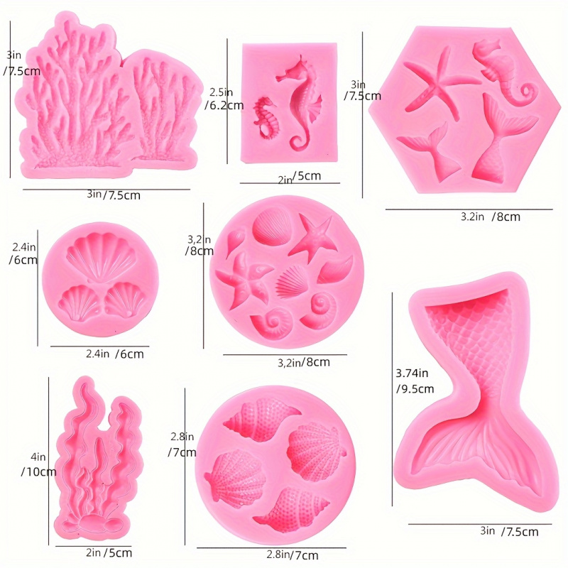 One Set8Seal fairy-shaped sili - Soap Making Line ulasan dan harga