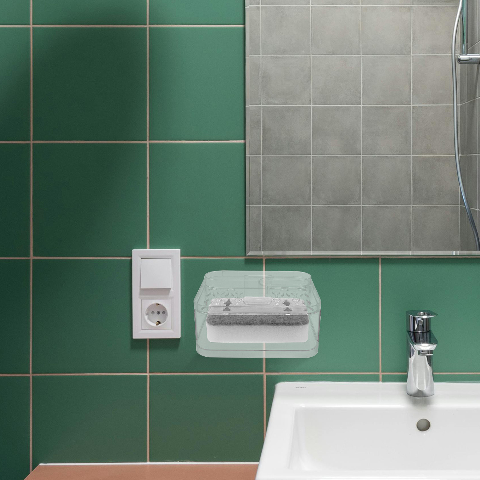 Wall Mounted Soap Holder Dual  - Soap Dish Draining ulasan dan harga