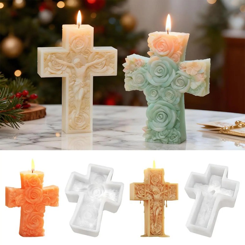 Flower Cross Jesus Silicone Ca - Soap Making For Beginners ulasan dan harga