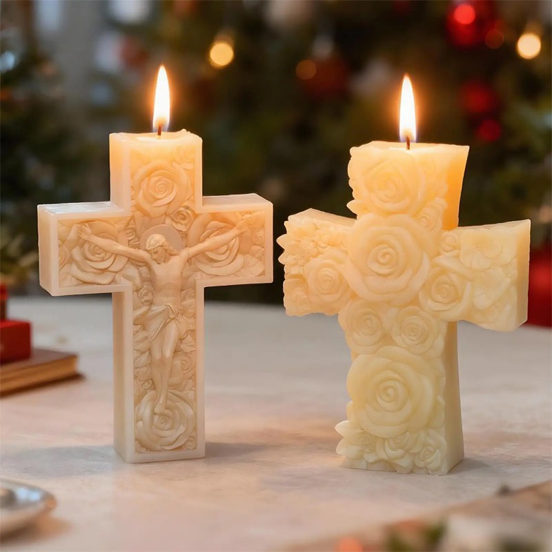 Flower Cross Jesus Silicone Ca - Soap Making For Beginners ulasan dan harga