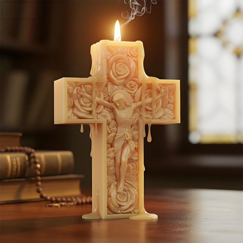 Flower Cross Jesus Silicone Ca - Soap Making For Beginners ulasan dan harga