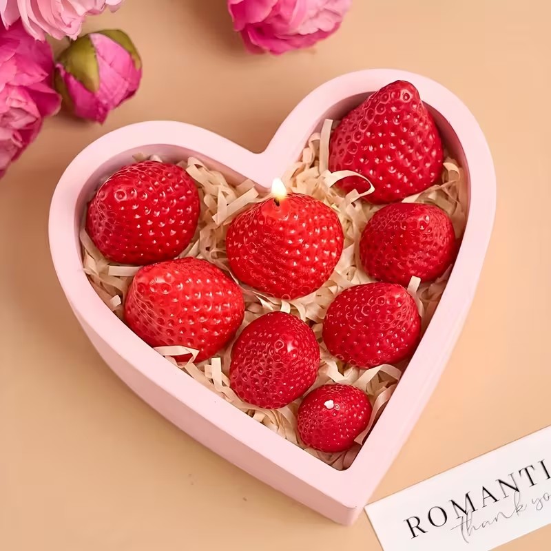 Strawberry Silicone Candle Mol - Soap Making Ins ulasan dan harga