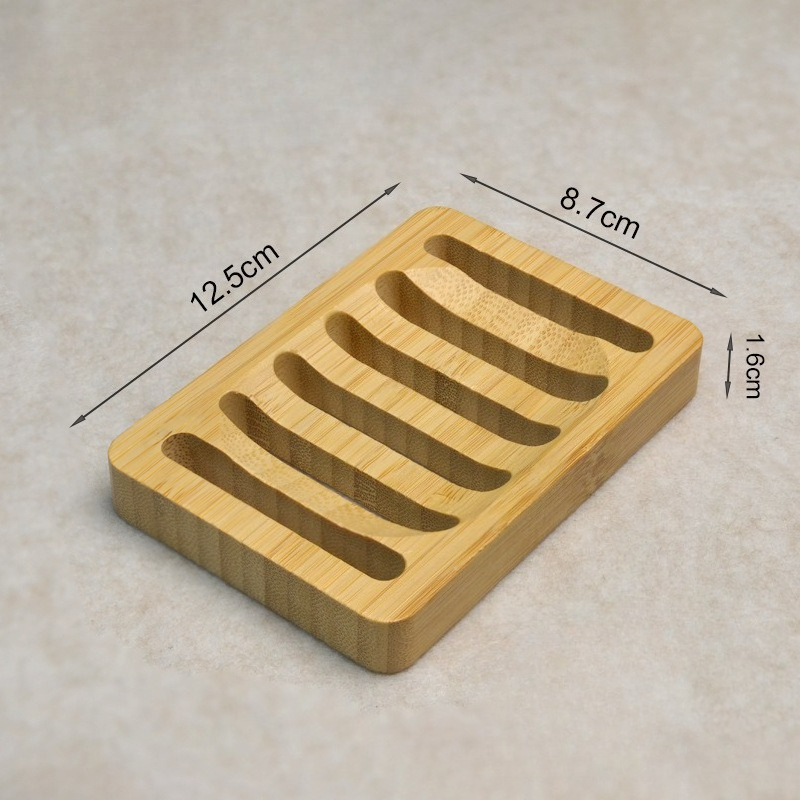 Bamboo Case Tray Wooden Preven - Soap Dish Draining ulasan dan harga