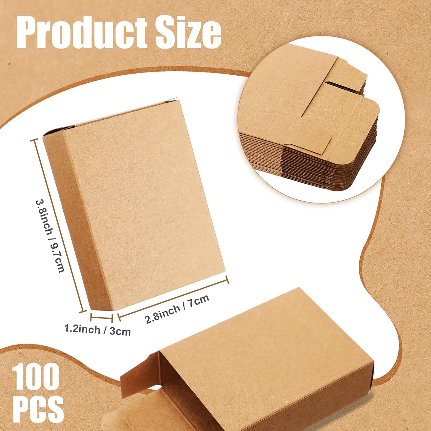 100 Pcs Kraft Soap Boxes Packa - Soap Making In School ulasan dan harga