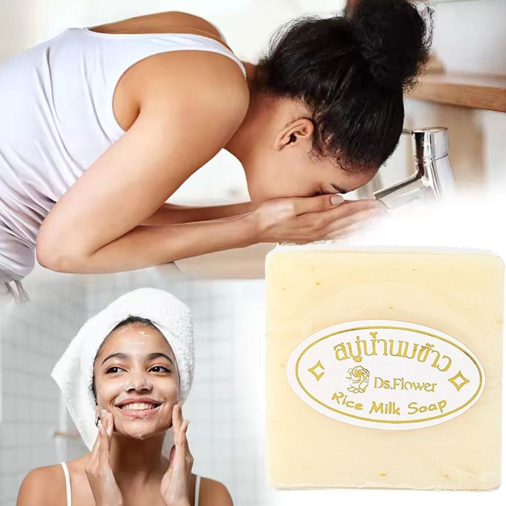 Rice Milk Soap Bar Handmade Na - Soap Making Olive Oil ulasan dan harga