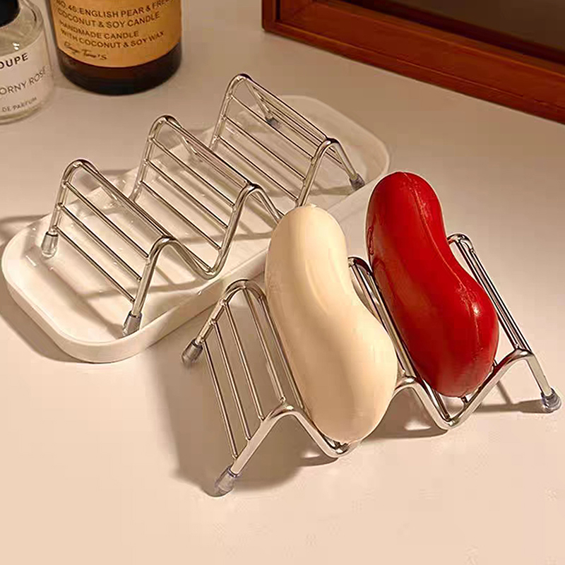 1pcs Stainless Steel Soap Rack - Soap Dish Draining ulasan dan harga