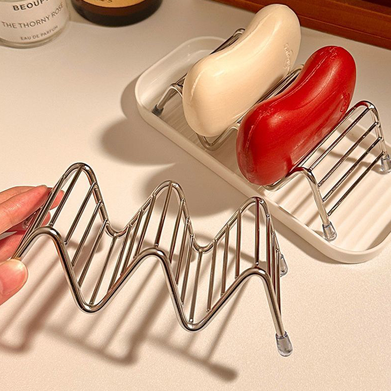 1pcs Stainless Steel Soap Rack - Soap Dish Draining ulasan dan harga