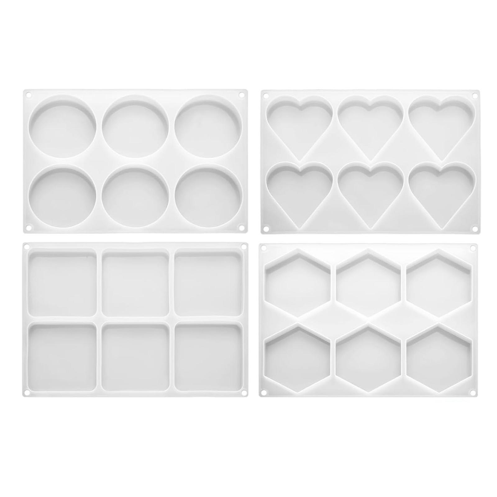 4Pcs Deep Resin Coaster Molds  - Soap Making Gel ulasan dan harga