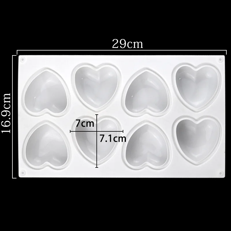 Love Heart Silicone Soap Mold  - Soap Making Line ulasan dan harga