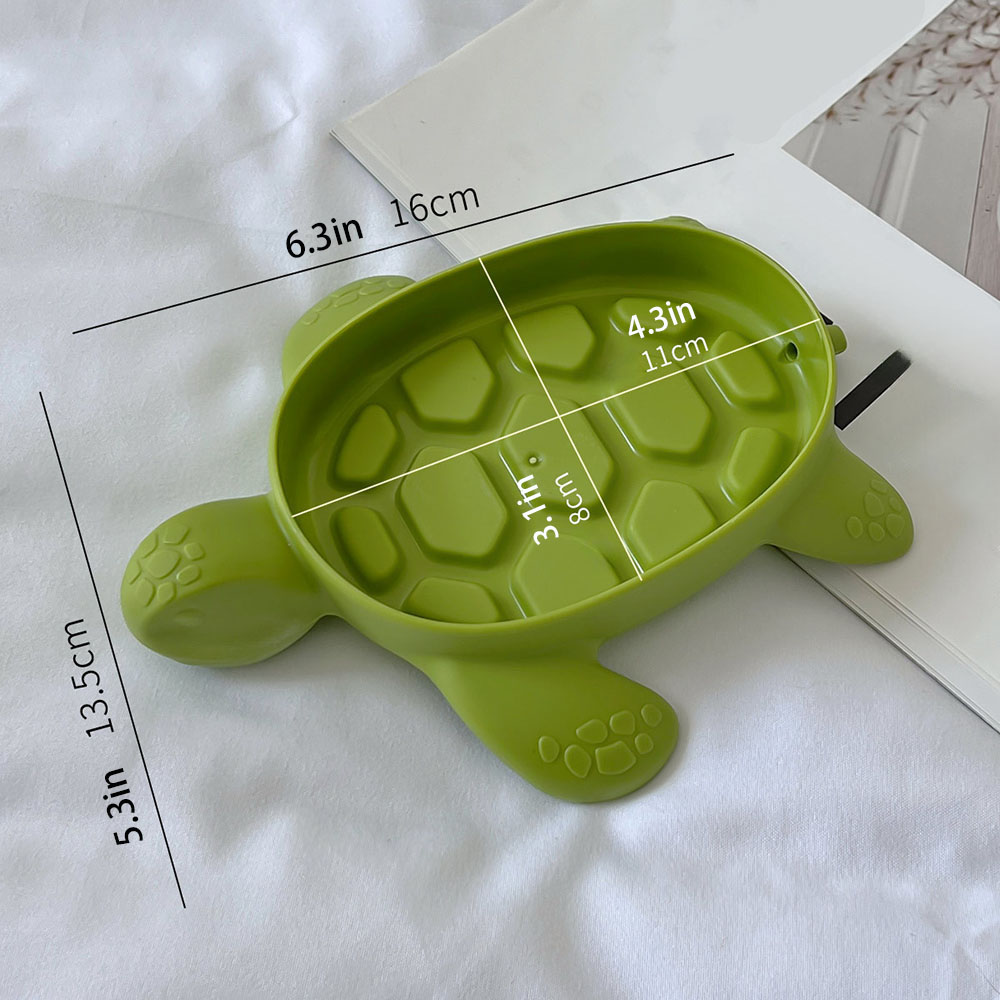 Turtle Drain Soap Box  Cartoon - Soap Dish Draining ulasan dan harga