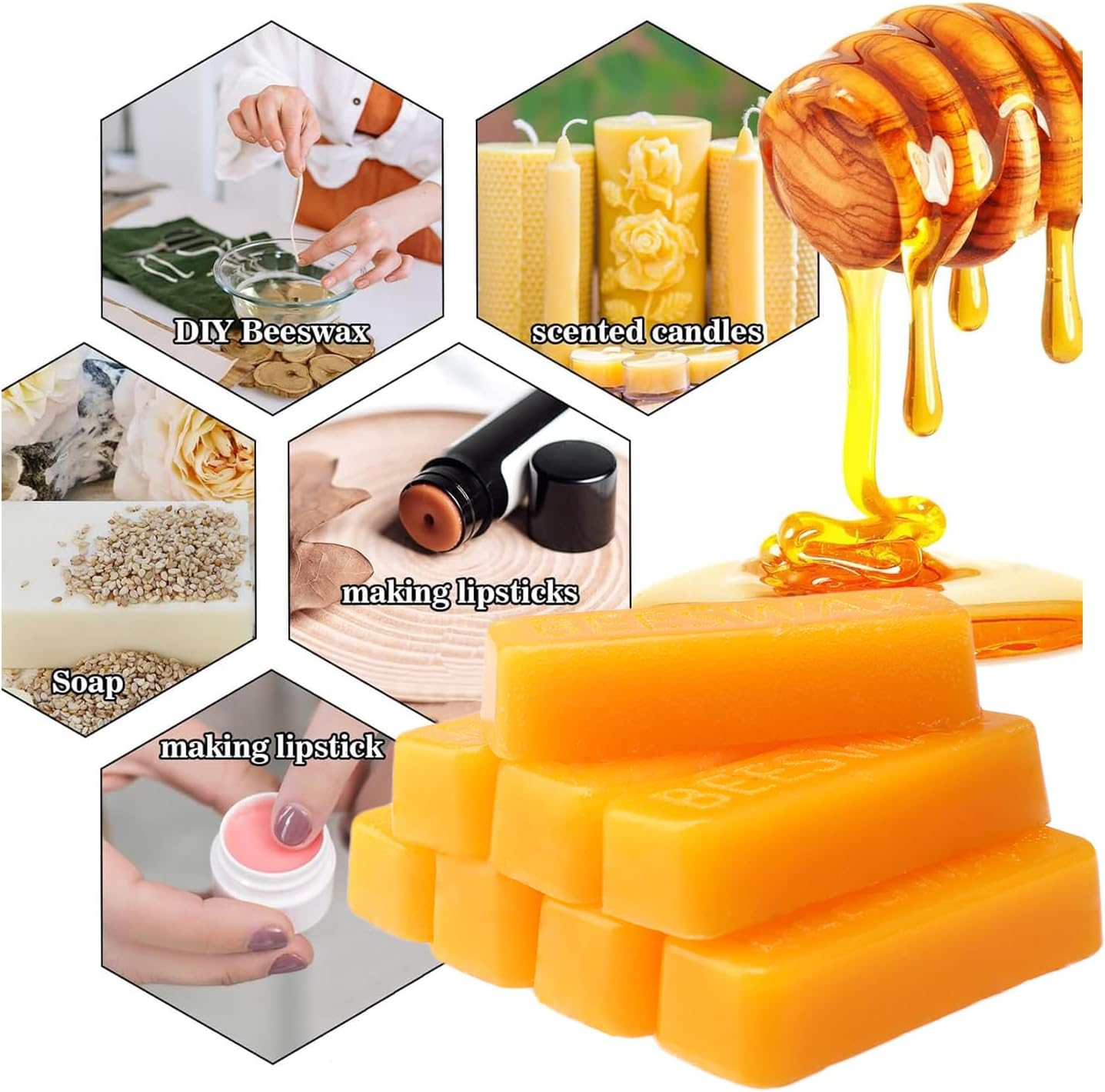 Beeswax Bar, Candle Wax Block  - Oxide Pigment Soap ulasan dan harga