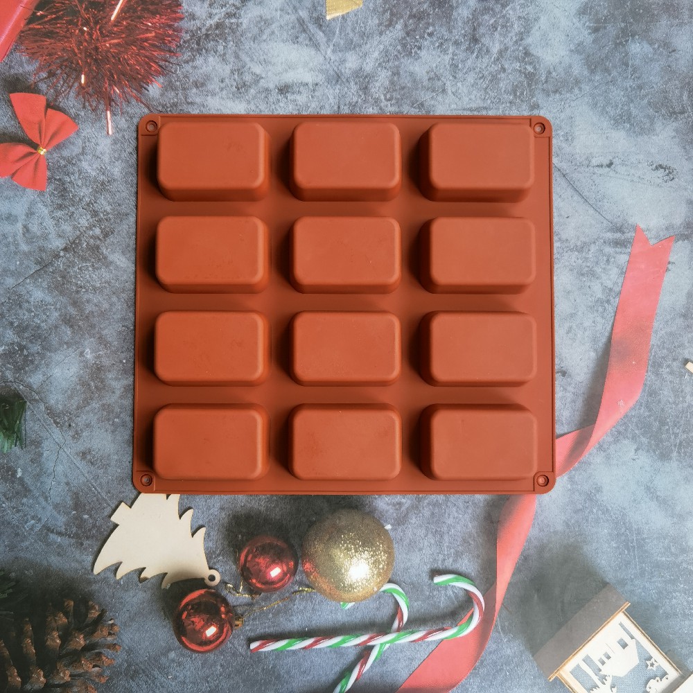 12 Cavity Square Silicone Soap - Soap Making Line ulasan dan harga