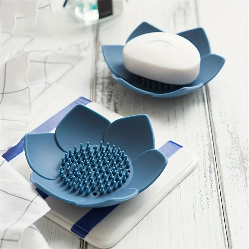 1pcs Bathroom Soap Box Lotus D - Soap Dish Draining ulasan dan harga