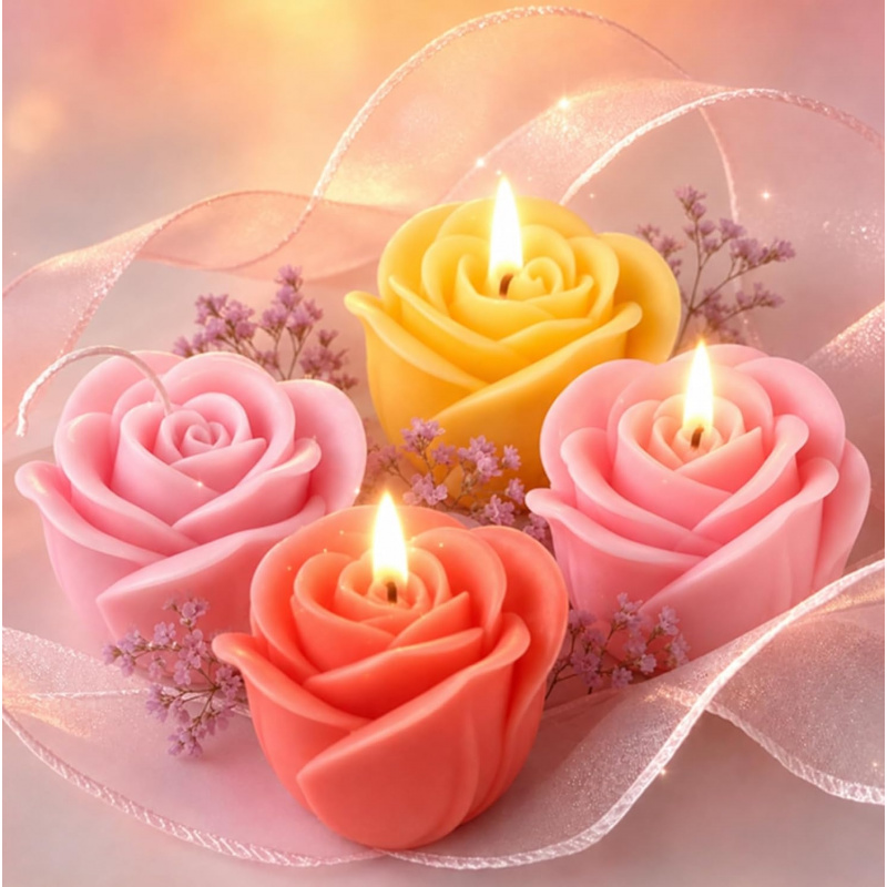 1 Pieces3DRose silicone mold，F - Soap Making Gel ulasan dan harga