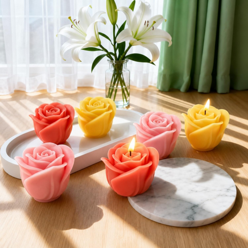1 Pieces3DRose silicone mold，F - Soap Making Gel ulasan dan harga