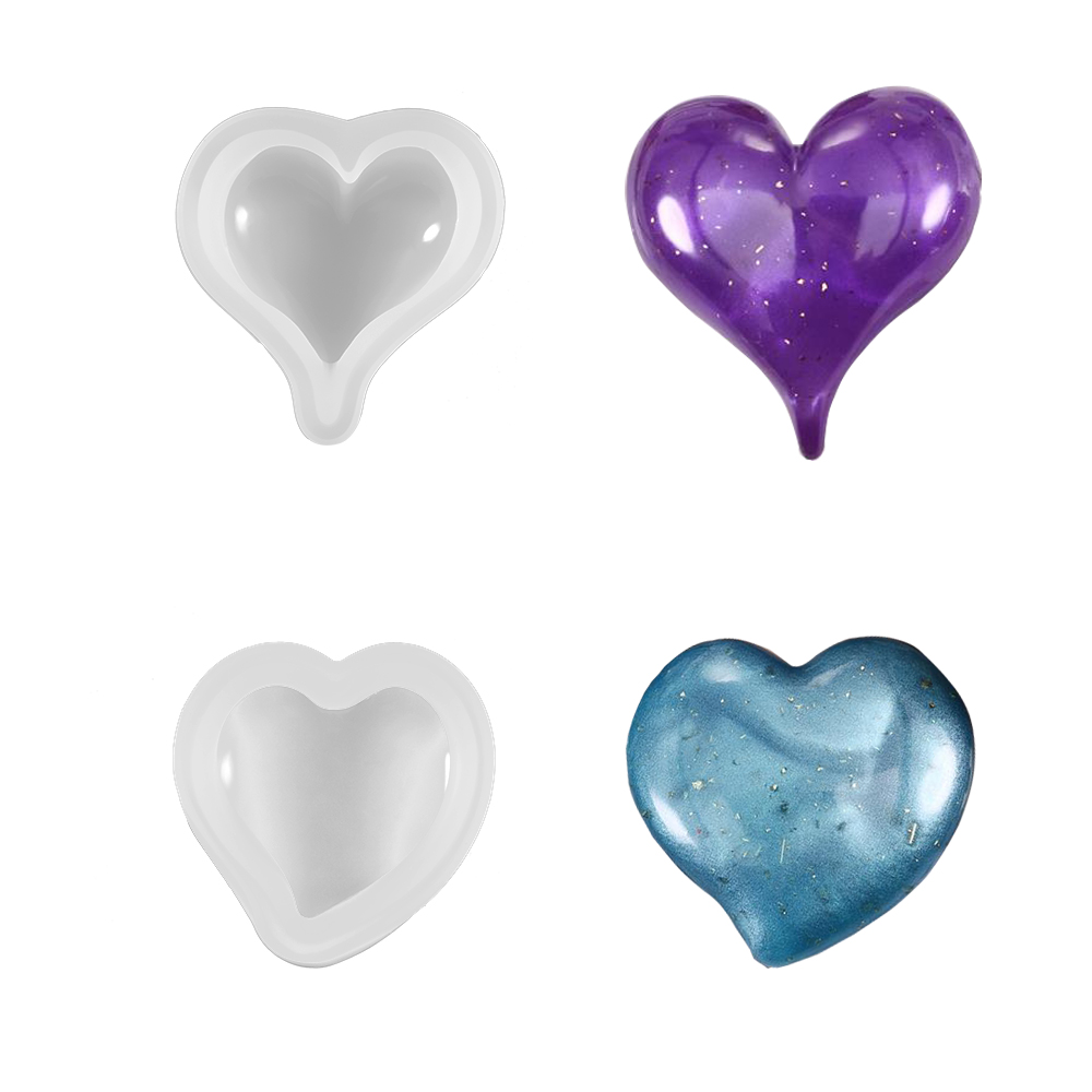 1PCS 3D Heart Shape Silicone M - Soap Making For Beginners ulasan dan harga