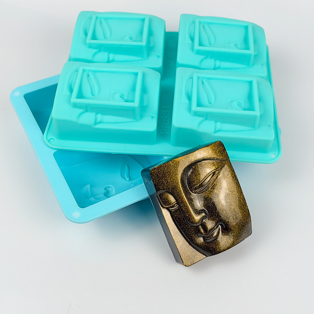 4 Holes Buddha Portrait Soap M - Soap Making Line ulasan dan harga